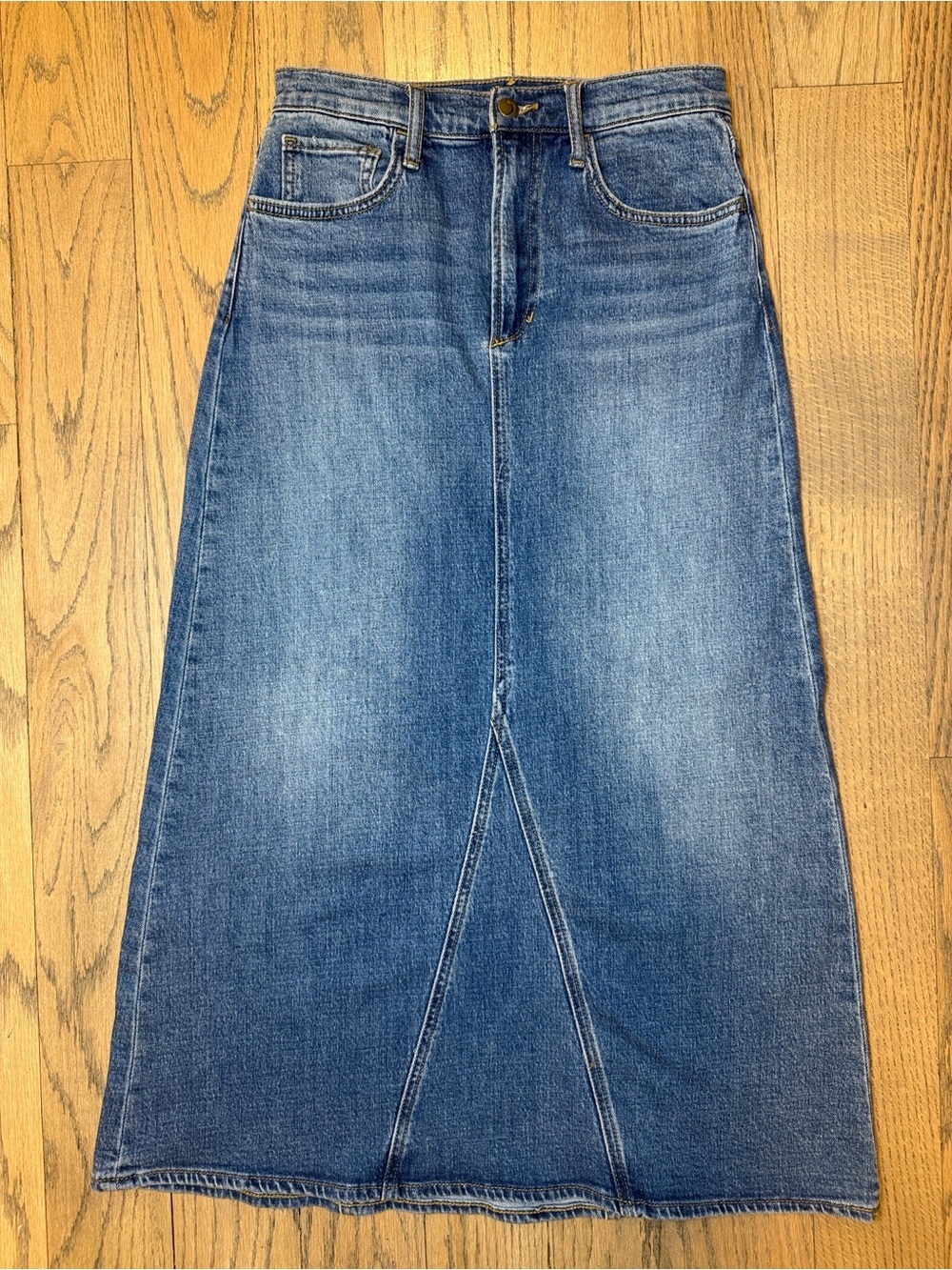 Joe’s The Elyssa Blue Denim Midi Maxi Women’s Skirt Size 26 - Picture 3 of 14